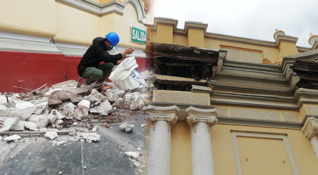 Sismo causa daños en Catedral de Piura.