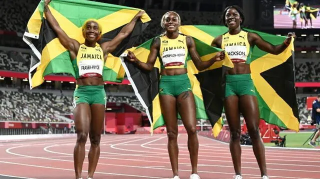 Jamaica deslumbra en los 100 metros lisos en los Juegos Olímpicos de Tokio.
