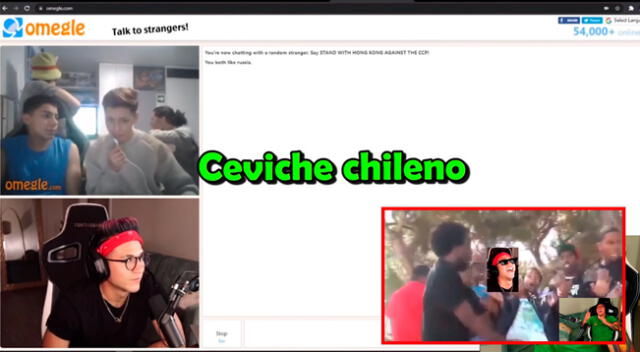 El youtuber troleo a unos chilenos por decir que el ceviche y el pisco era de ellos y no del Perú.