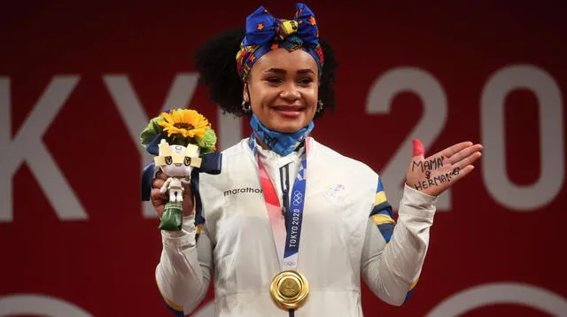 Neisi  Dajones le dio medalla a Ecuador en halterofilia.