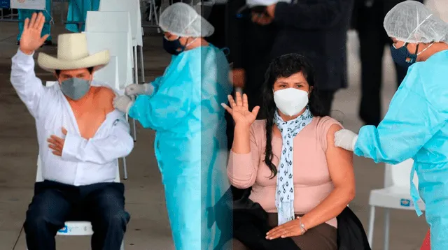 Pedro Castillo, presidente del Perú recibió la primera dosis de la vacuna Sinopharm contra la COVID-19