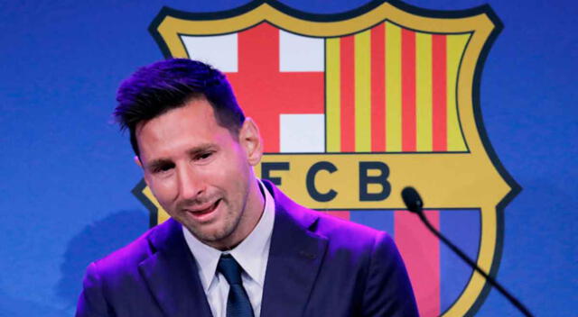 Lionel Messi no pudo y se quebró en plena conferencia.