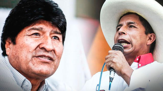 Evo Morales envía mensaje de apoyo al candidato presidencial Pedro Castillo. Foto: composición LR