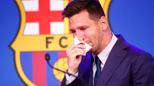 Lionel Messi brindó conferencia de prensa para decir adiós al FC Barcelona. Foto: AFP