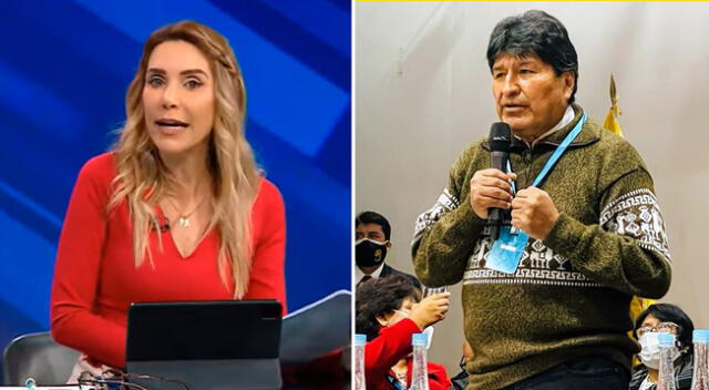 Sin tapujos. Juliana Oxenford fijó su posición sobre la presencia de Evo Morales en Lima.