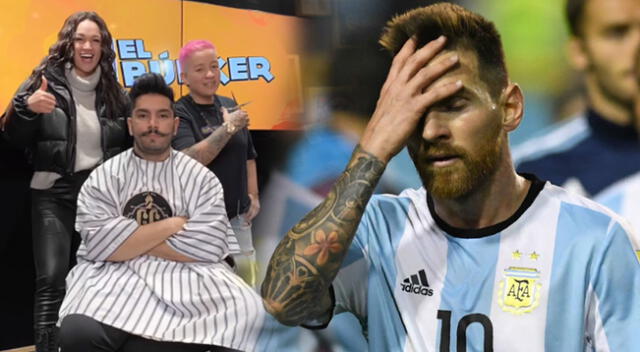 Rafael Cardozo en Instagram se corta el cabello con el nombre de Messi.