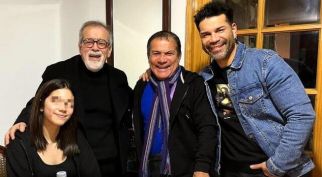 Carlos Tomate Barraza se reunió con su padre, su tío, Miguel Chato Barraza, y su hija Gaela para festejar juntos en familia la fecha especial.