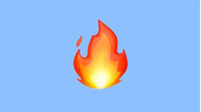 Emoji de fuego de WhatsApp