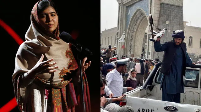 Malala lametó la situación en Afganistan. Ella es una de las miles de personas que escaparon del control de los talibanes. Foto: composición LR / EFE