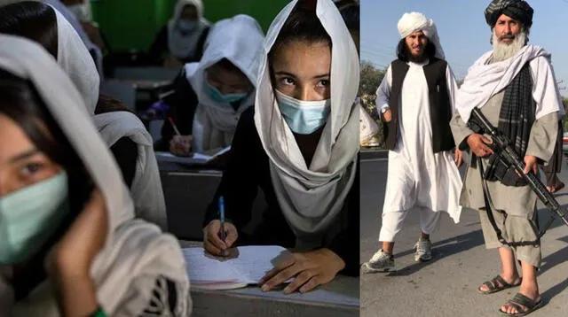 Niñas volvieron a clases en la ciudad afgana de Herat.