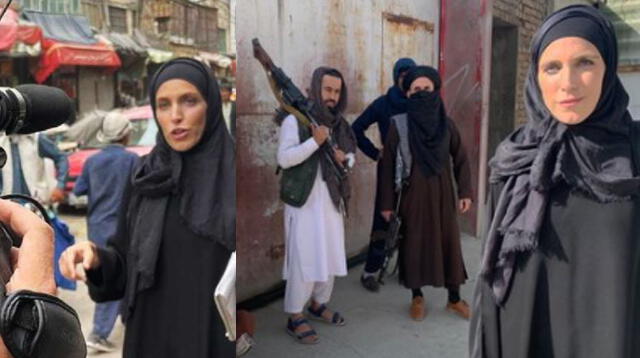 Días previos al incidente, la corresponsal llegó a captar a varios talibanes que la observaban con metralletas y fusiles.