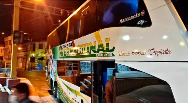 El bus se dirigía de Lima a Huancayo.