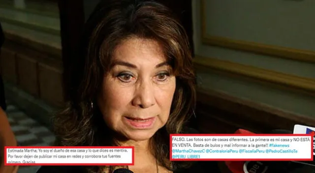 Desmienten a la fujimorista Martha Chávez.