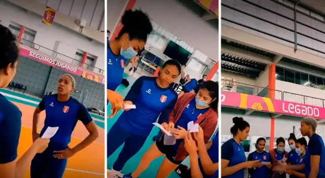 Voleibolistas realizan divertida parodia sobre Natalia Málaga.