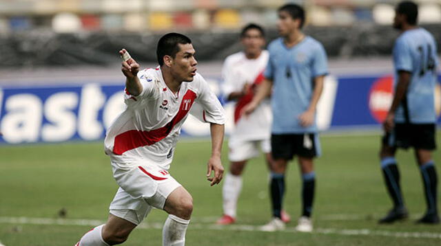 Hernán Rengifo fue autor de la victoria de Perú ante Uruguay en las Eliminatorias a Sudáfrica 2010.