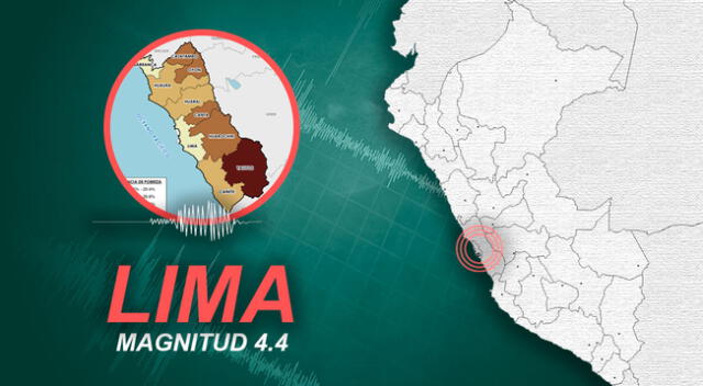Fuerte sismo de 4.4 en Lima