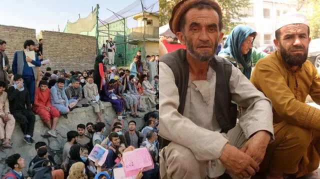 Miles de afganos intentan escapar por todas la vías de los talibanes.