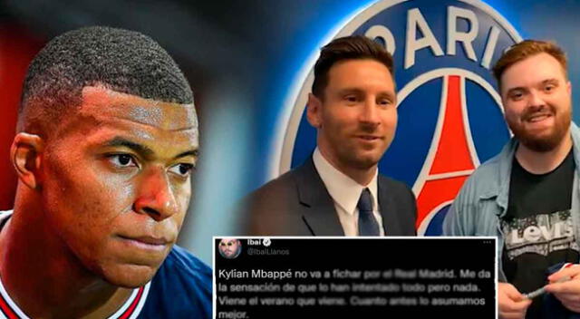 Ibai Llanos se vuelve viral en Twitter al revelar que el futuro de Mbappé seguirá en París.