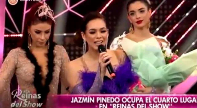 Jazmín Pinedo desea lo mejor a compañeras en 'Reinas del show'.