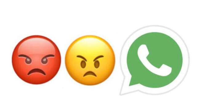 Emoji de la carita enojada de WhatsApp