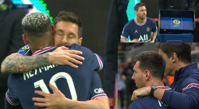 Lionel Messi hizo su estreno oficial con camiseta del PSG y Neymar lo abrazó.