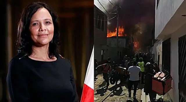Ministra de la Mujer se expresó por sus redes sociales sobre el incendio.