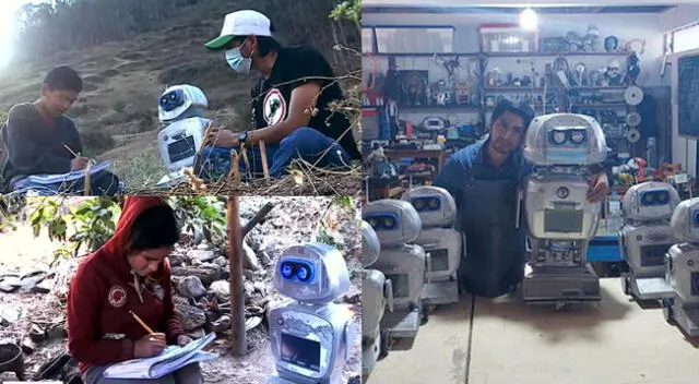 Robot creado en Huancavelica en plena pandemia cruzará las fronteras.