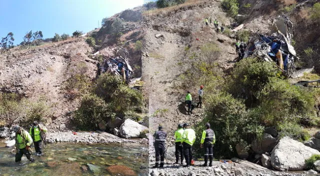 30 personas fallecen tras la caída de un bus a un abismo en Matucana.