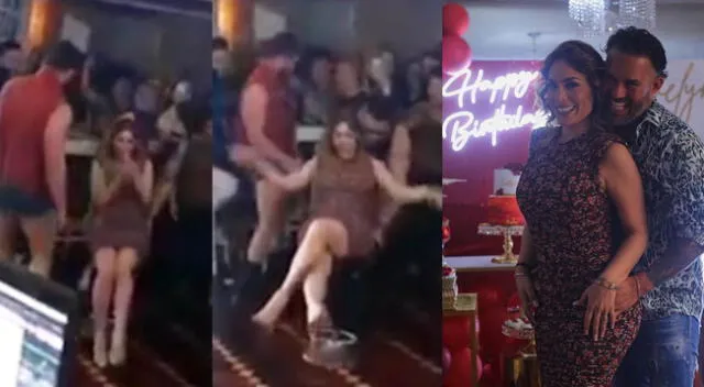 Evely Vela celebra su cumpleaños con strippers.