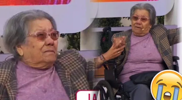Abuelita Mónica de La Voz Perú Senior rompe en llanto.