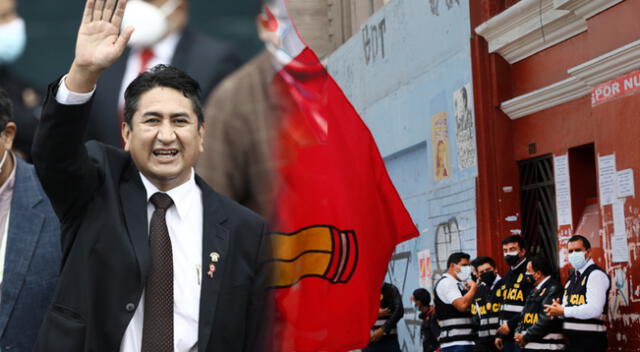 Perú Libre se pronuncia sobre allanamiento a su partido político.