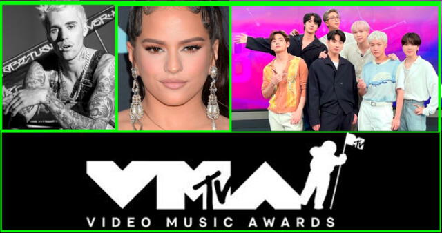 MTV VMAs 2021: Justin Bieber, BTS y Megan Thee Stallion predominan  la lista.