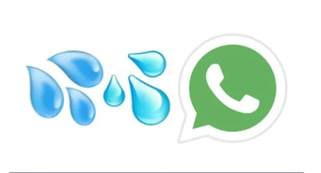 Emoji de las gotas de WhatsApp