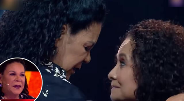 La Voz Perú Senior: Eva Ayllón abraza y llora a su hermana Rosa.
