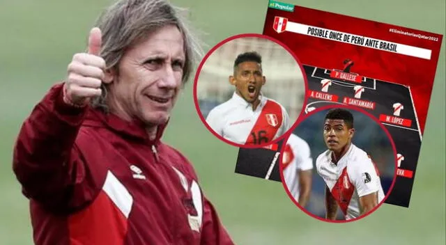 Perú vs. Brasil: ¡Atención! Este es el once de Gareca para este jueves [FOTO]