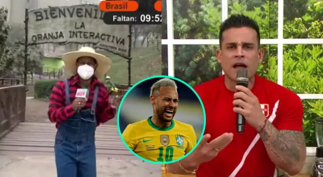Edson Dávila salió a las calles para mostrar su apoyo a Brasil, y los conductores de América Hoy le dieron palo.