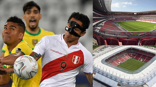 Así luce el escenario donde se enfrentará Perú ante Brasil.