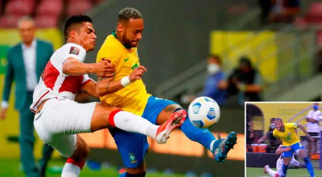 Neymar tuvo 'loco' a Santamaría, a quien lo forzó a cometer un erro en el primer gol de Brasil.