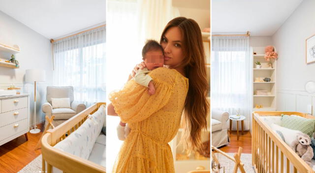 Natalie Vértiz quedó fascinada con cada detalle del cuarto de su bebé.
