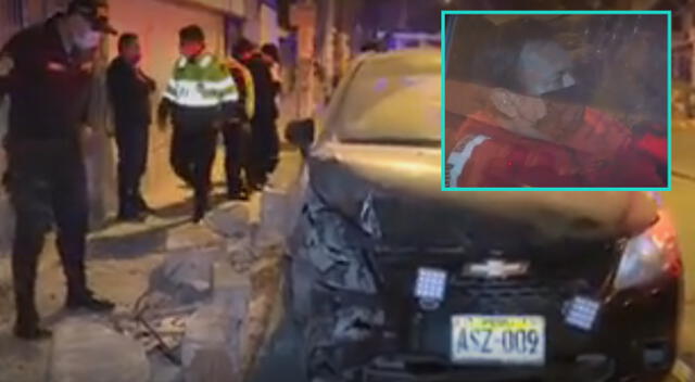 Taxista intentó huir tras impactar su vehículo, pero la policía logró detenerlo.
