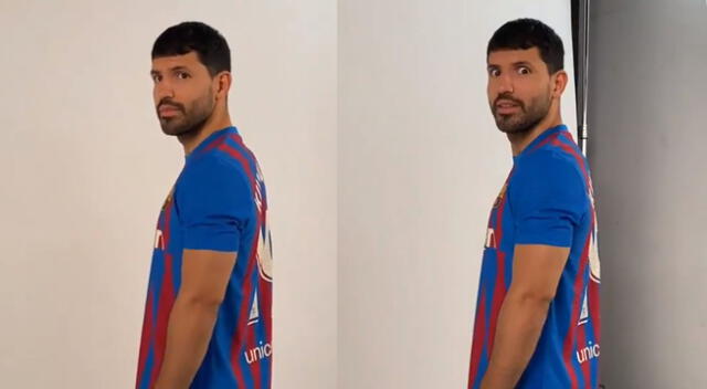 Sergio Agüero, delantero del Barcelona, se robó la atención en las redes sociales.