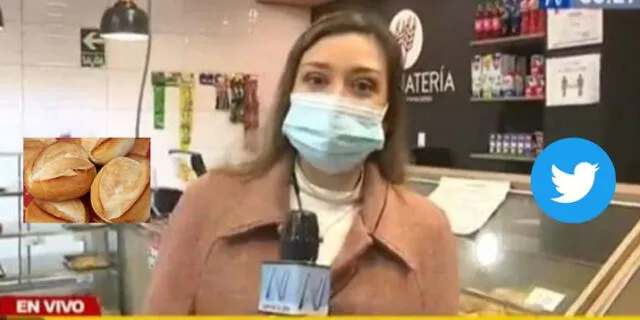 Periodista de Canal N comete blooper en vivo con el precio del pan y se hace viral. Foto: Captura de Canal N