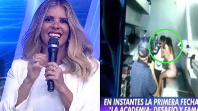 Johanna San Miguel muestra imágenes inéditas de Patricio Parodi y Luciana Fuster en La academia. Foto: Johanna San Miguel/ Instagram/ captura de América TV