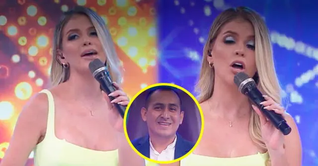 Brunella Horna demostró su talento frente al líder de Corazón Serrano.