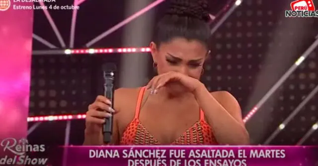 Diana Sánchez se quebró en vivo al confesar que fue víctima de la delincuencia.