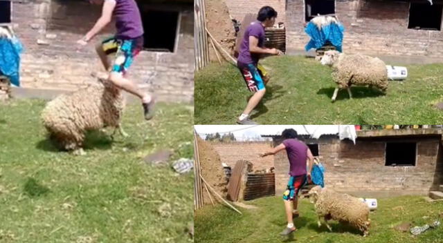 Peculiar video del joven se hizo viral en las redes sociales.