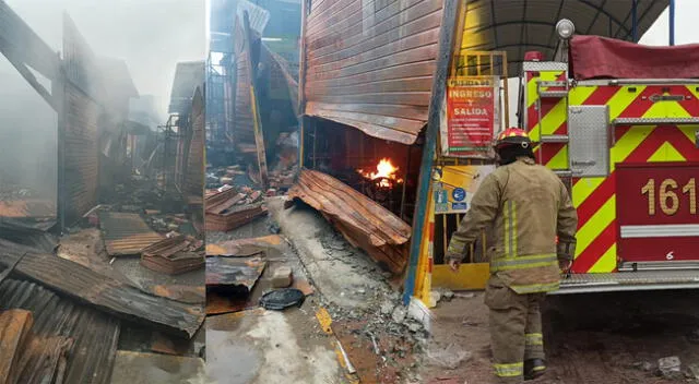 Incendio de puestos ferreteros en Unicachi dejó a empresarios en la quiebra.