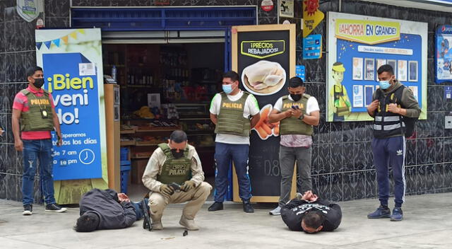 Impactantes imágenes de la intervención policial a un minimarket que pretendía ser asaltado.