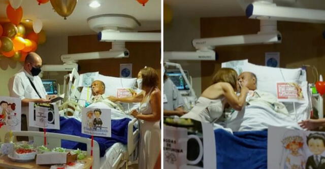 ¡Conmovedor! Esposo festejó 37 años de unión con su amada mientras luchaba contra el cáncer.