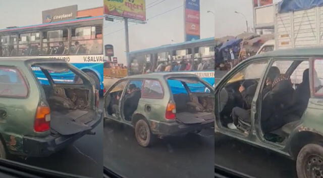 Peculiar video del taxista se hizo viral en las redes sociales.